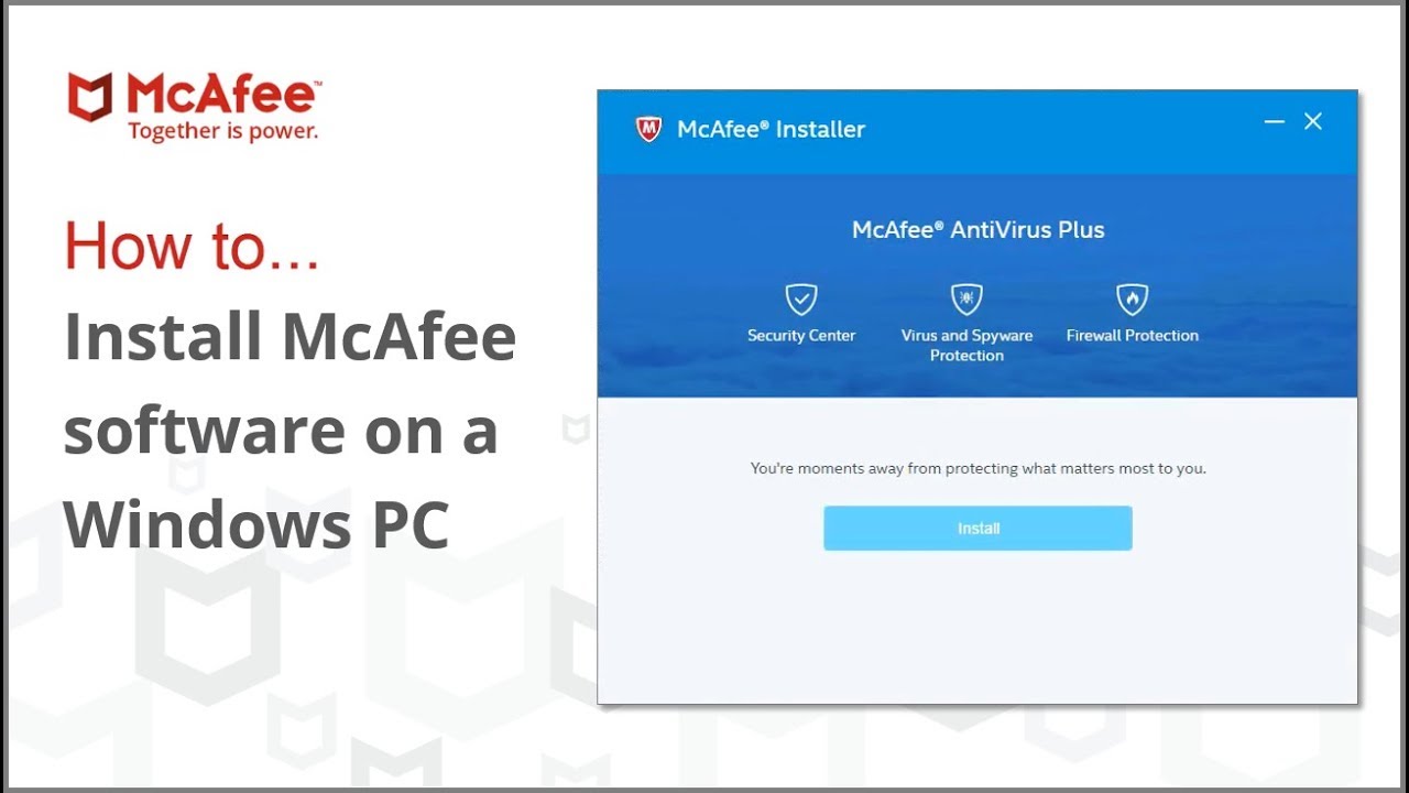 mcafee total protection download reinstall